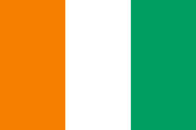 Ivory Coast Flag for virtual number